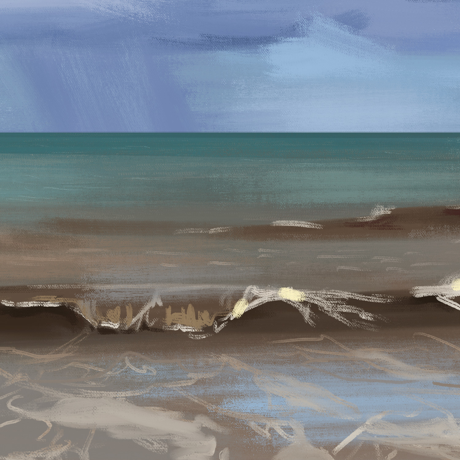 Bettystown Beach Art print - Spring Tide - Image 4