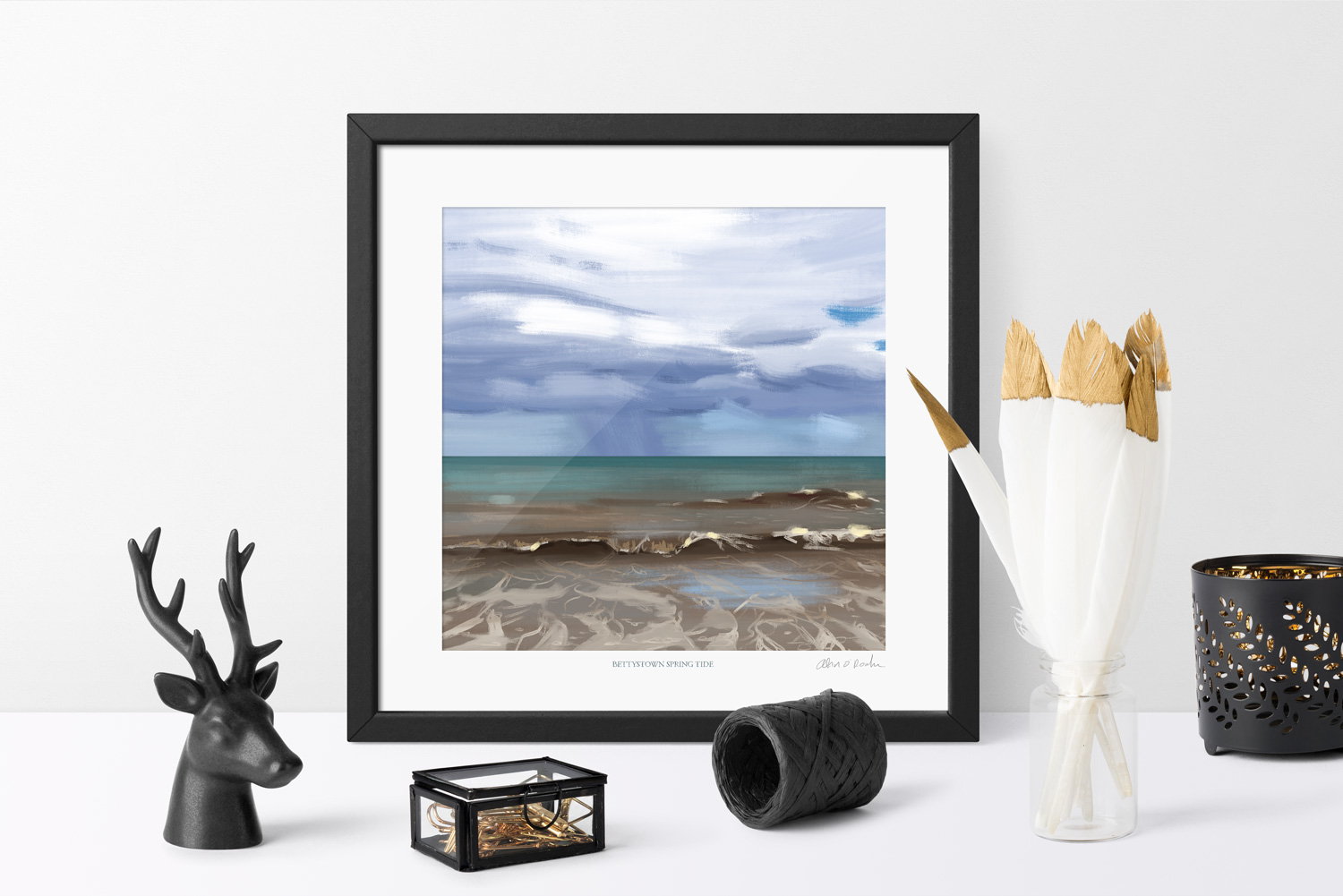 Bettystown Beach Art print - Spring Tide - Image 3