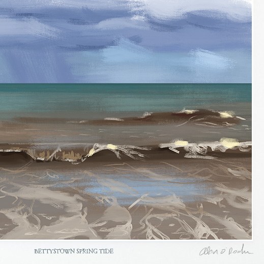 Bettystown Beach Art print - Spring Tide - Image 2